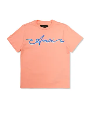 AMIRI KIDS ロゴパッチ コットン Tシャツ - サムネイル1
