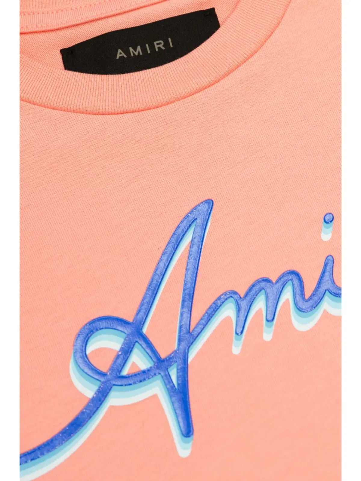 AMIRI KIDS ロゴパッチ コットン Tシャツ - 画像3