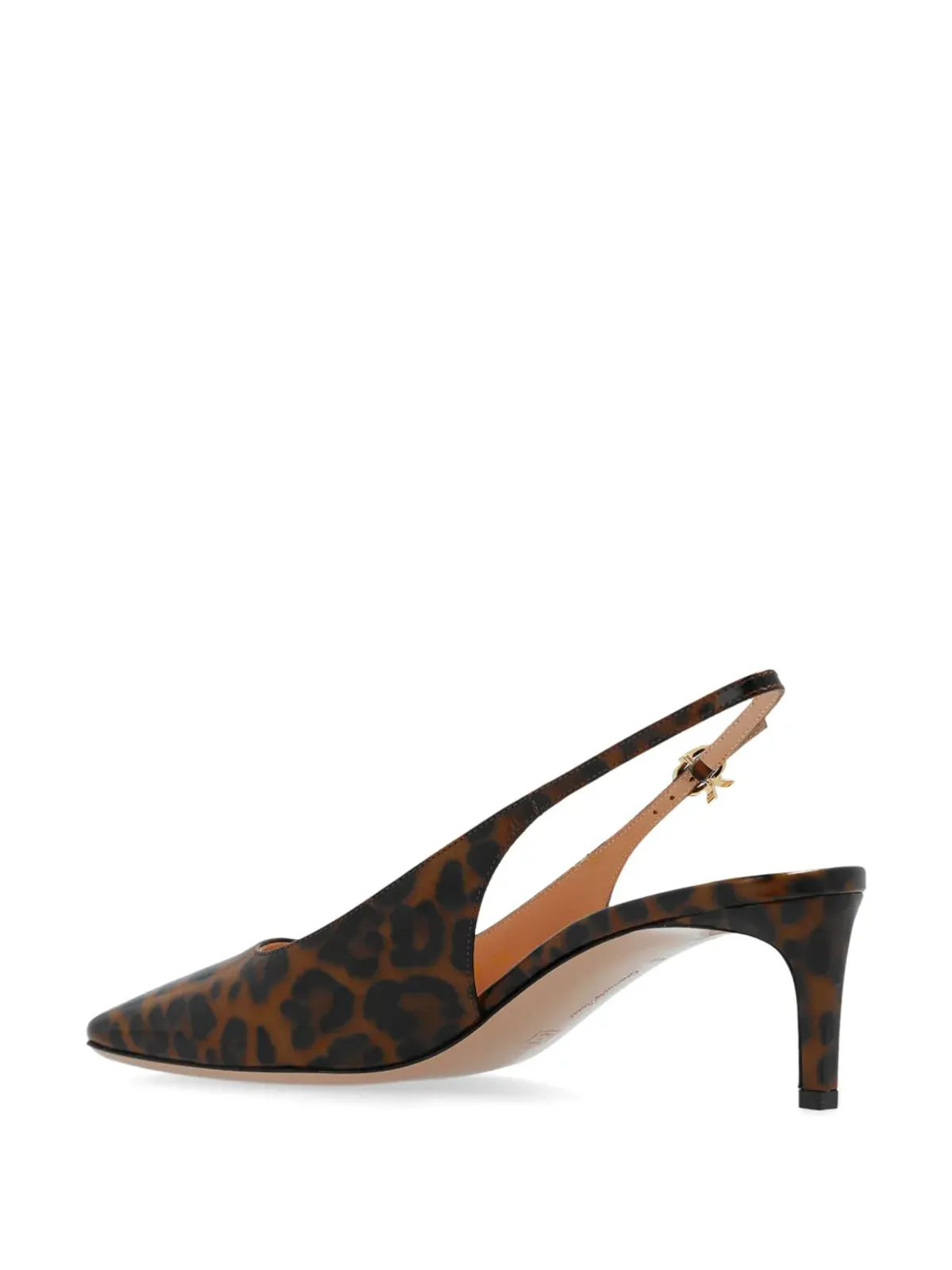 Gianvito Rossi クリスティーナ・スリング 55mm アニマルプリントパンプス - ブラウン - 画像3