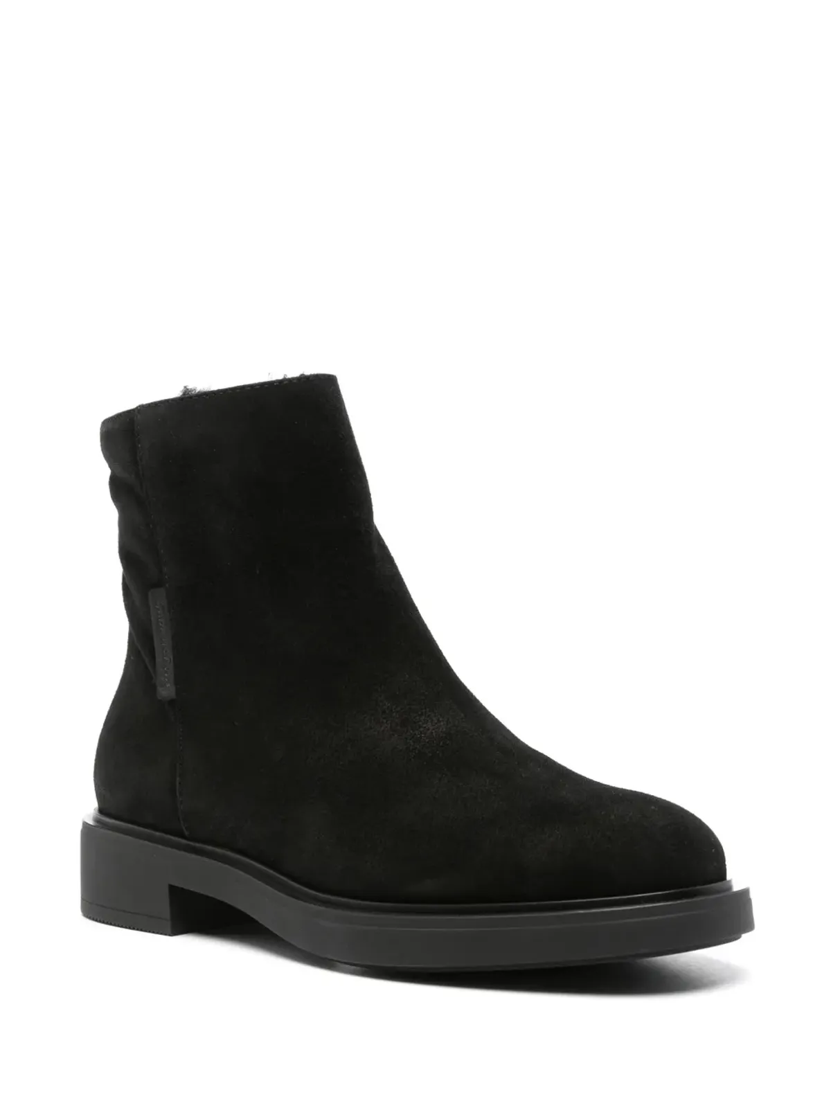 Gianvito Rossi シアリングライニング スエード ブーツ - ブラック - 画像2