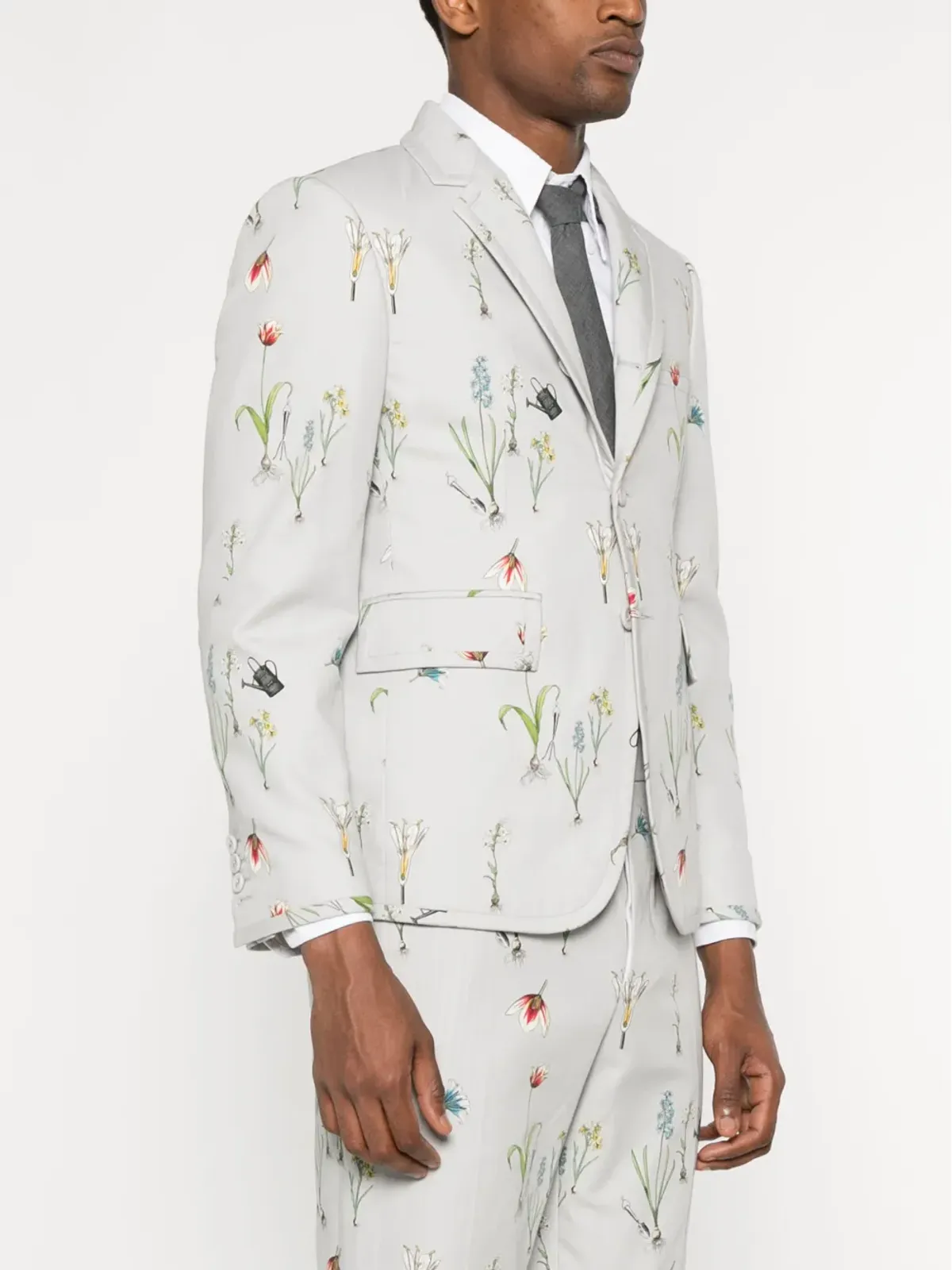 Thom Browne シングルブレスト ブレザー グレー - 画像3