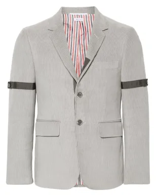 Thom Browne グレー コーデュロイ シングルブレスト ブレザー - サムネイル1