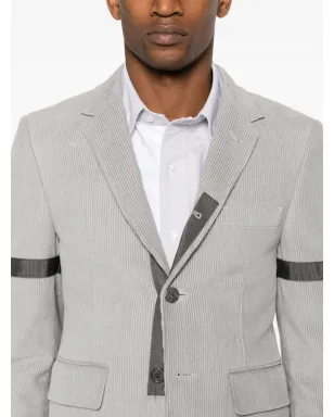 Thom Browne グレー コーデュロイ シングルブレスト ブレザー - サムネイル5