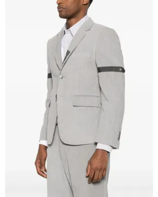 Thom Browne グレー コーデュロイ シングルブレスト ブレザー - サムネイル3