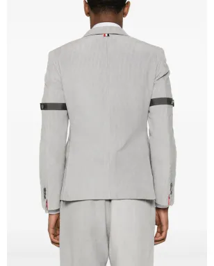 Thom Browne グレー コーデュロイ シングルブレスト ブレザー - サムネイル4