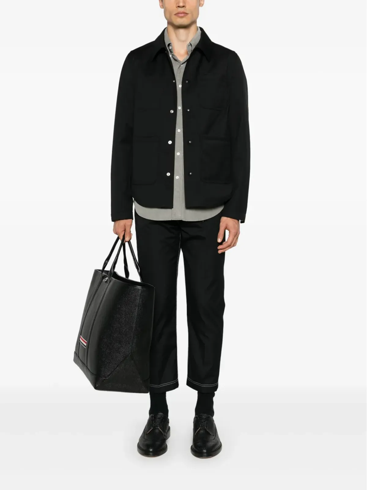 Thom Browne ウールシャツジャケット - 画像2