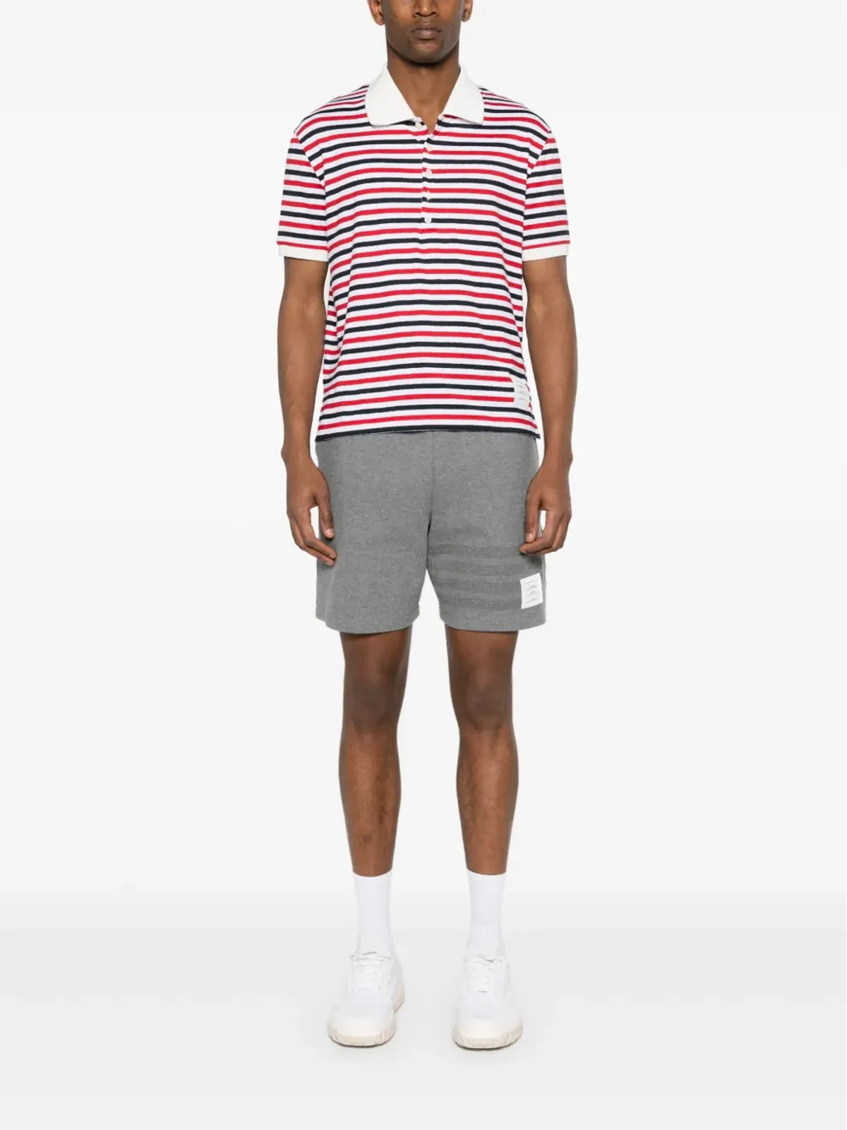 Thom Browne RWBストライプ ポロシャツ - レッド - 画像2