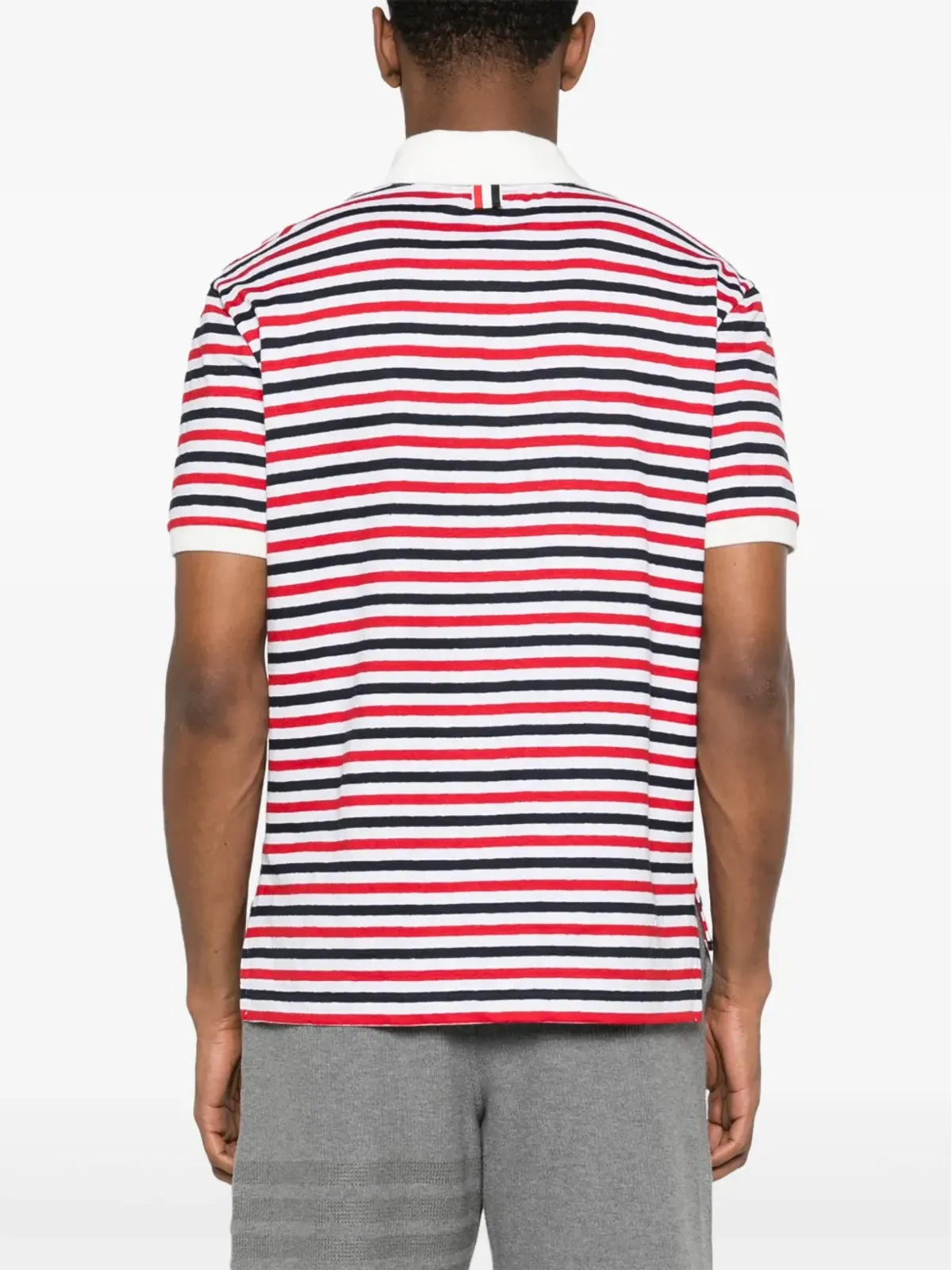 Thom Browne RWBストライプ ポロシャツ - レッド - 画像4