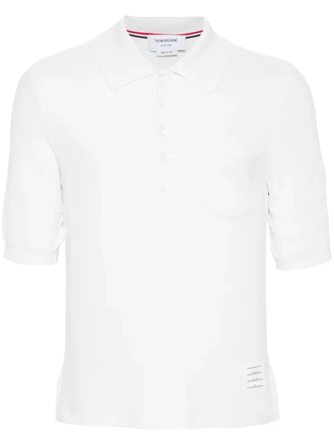 Thom Browne Thom Browne 4-Barシルクポロシャツの商品画像