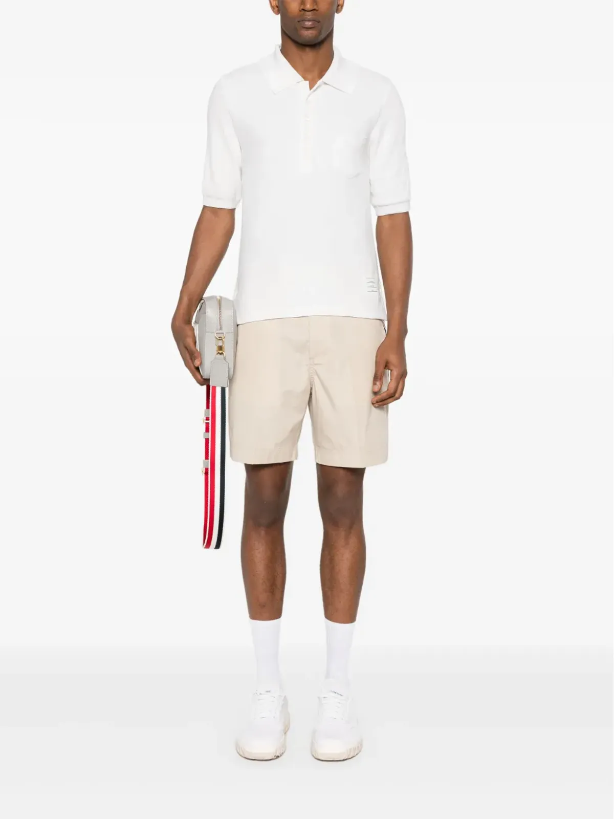 Thom Browne 4-Barシルクポロシャツ - 画像2