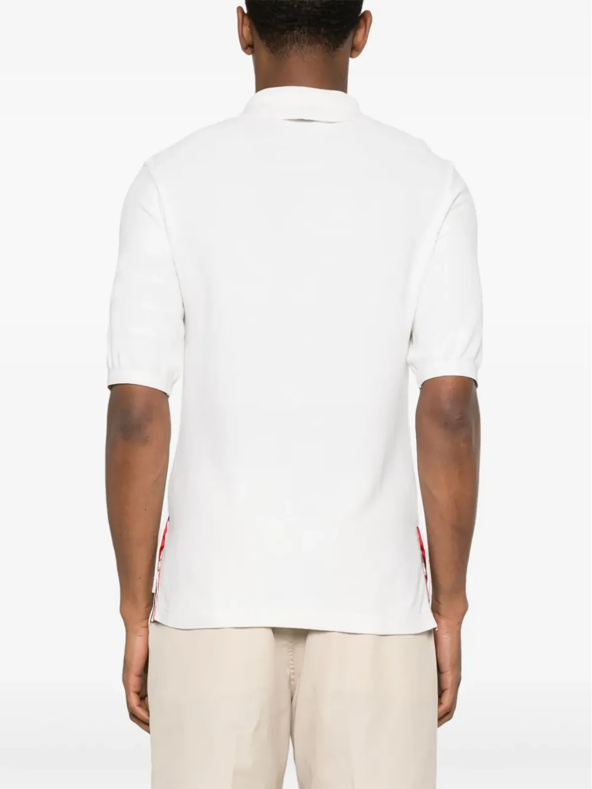 Thom Browne 4-Barシルクポロシャツ - 画像4
