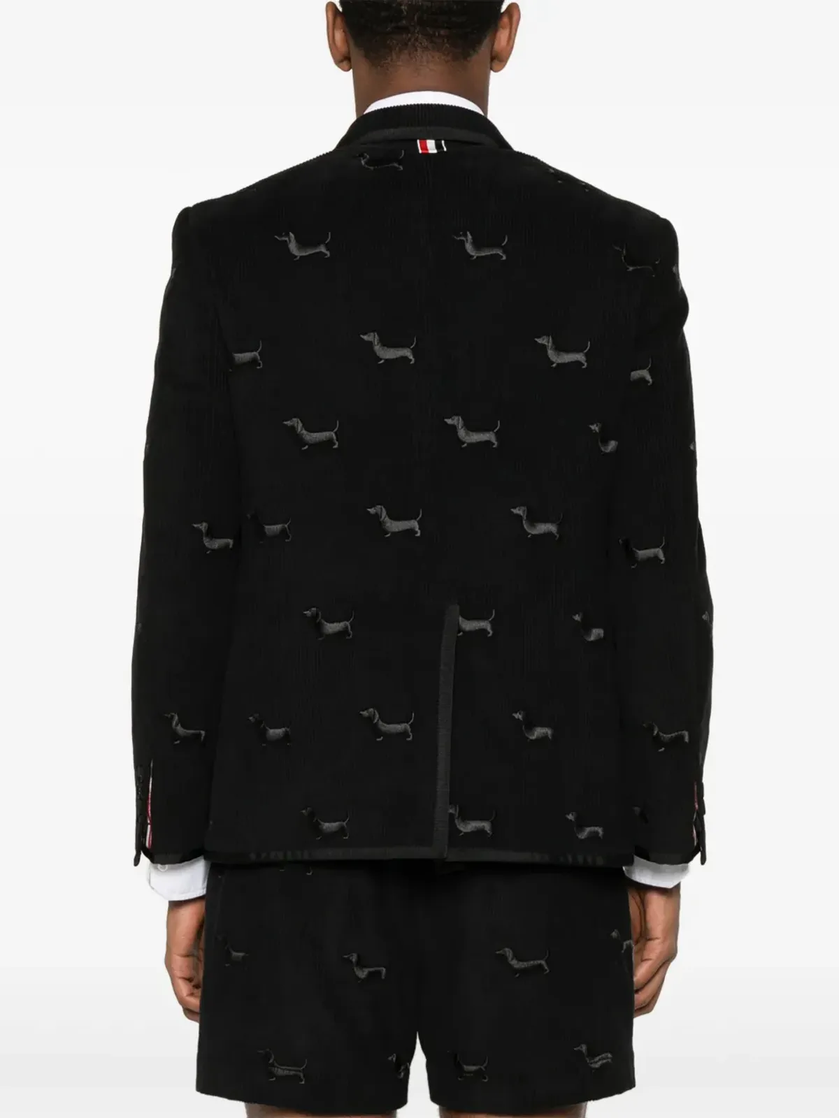Thom Browne ヘクター・モチーフ コーデュロイ ブレザー - ブラック - 画像4