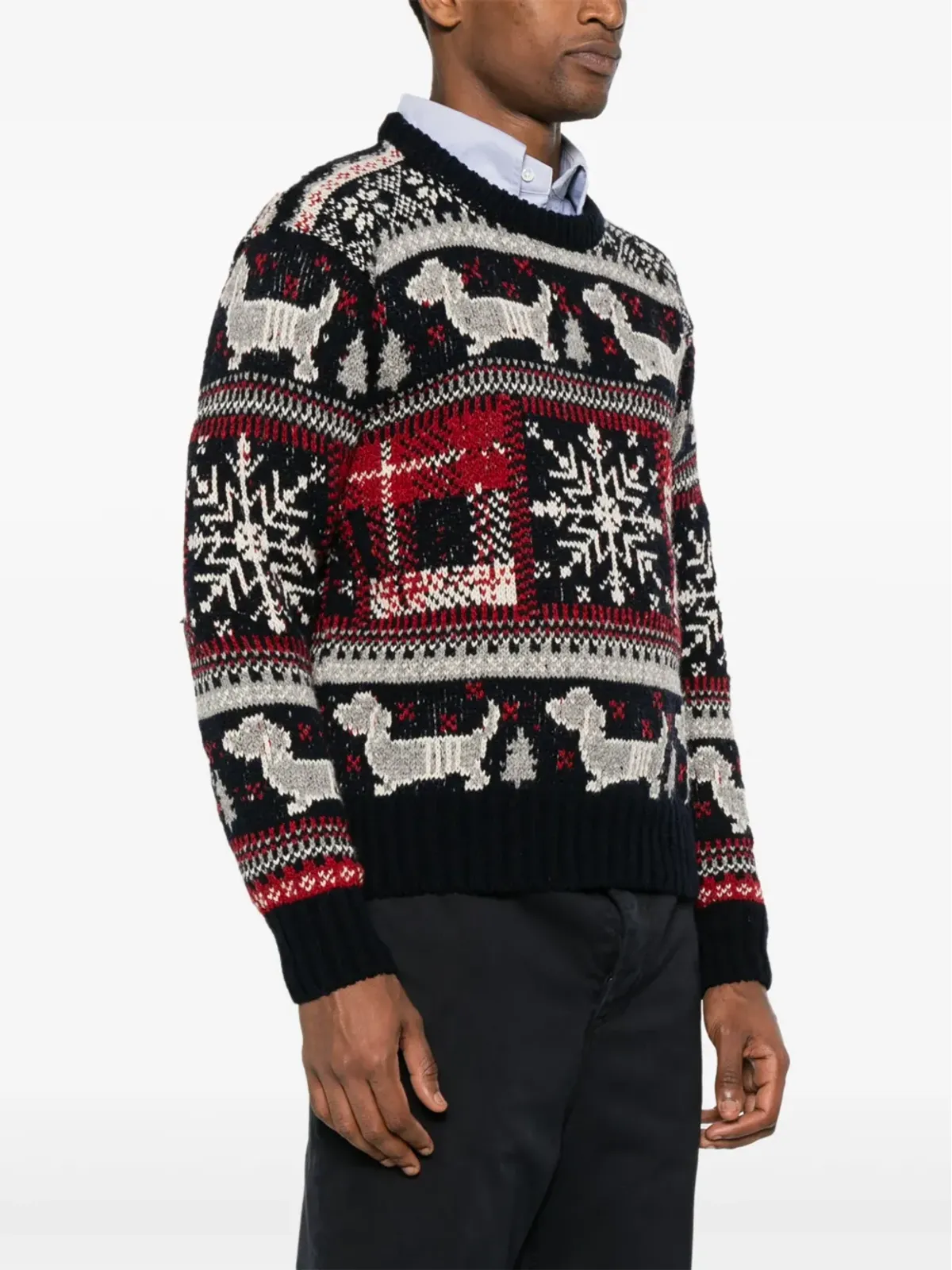 Thom Browne フェアアイルイントアルシア セーター - 画像3