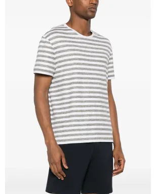 Thom Browne ストライプ入りリネンTシャツ ホワイト - サムネイル3