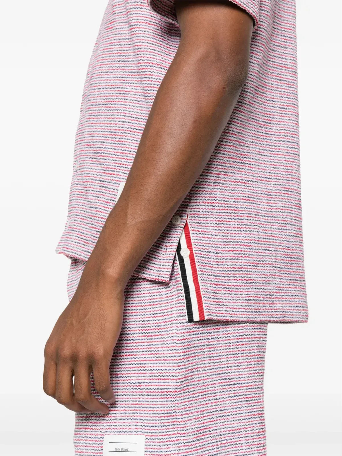 Thom Browne RWBストライプのツイードシャツ - レッド - 画像5