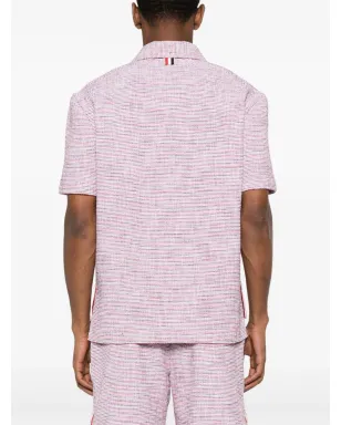Thom Browne RWBストライプのツイードシャツ - レッド - サムネイル4