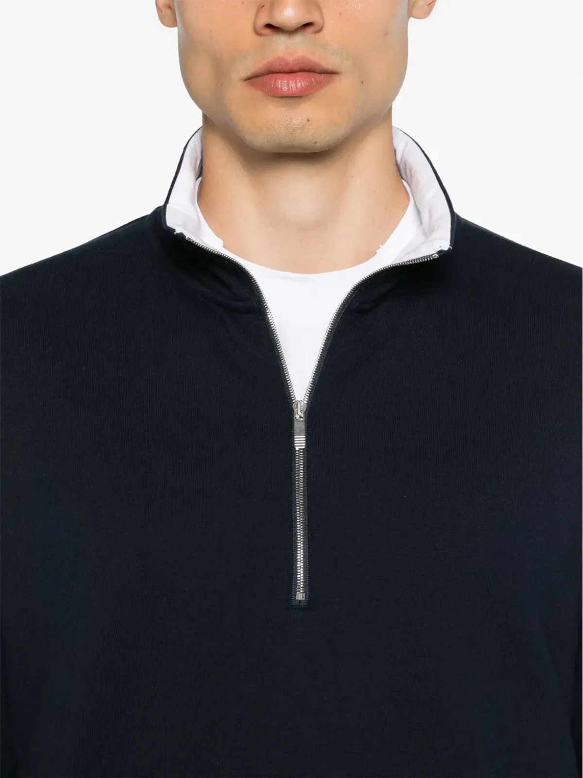 Thom Browne ファネルネック コットン スウェットシャツ - 画像5