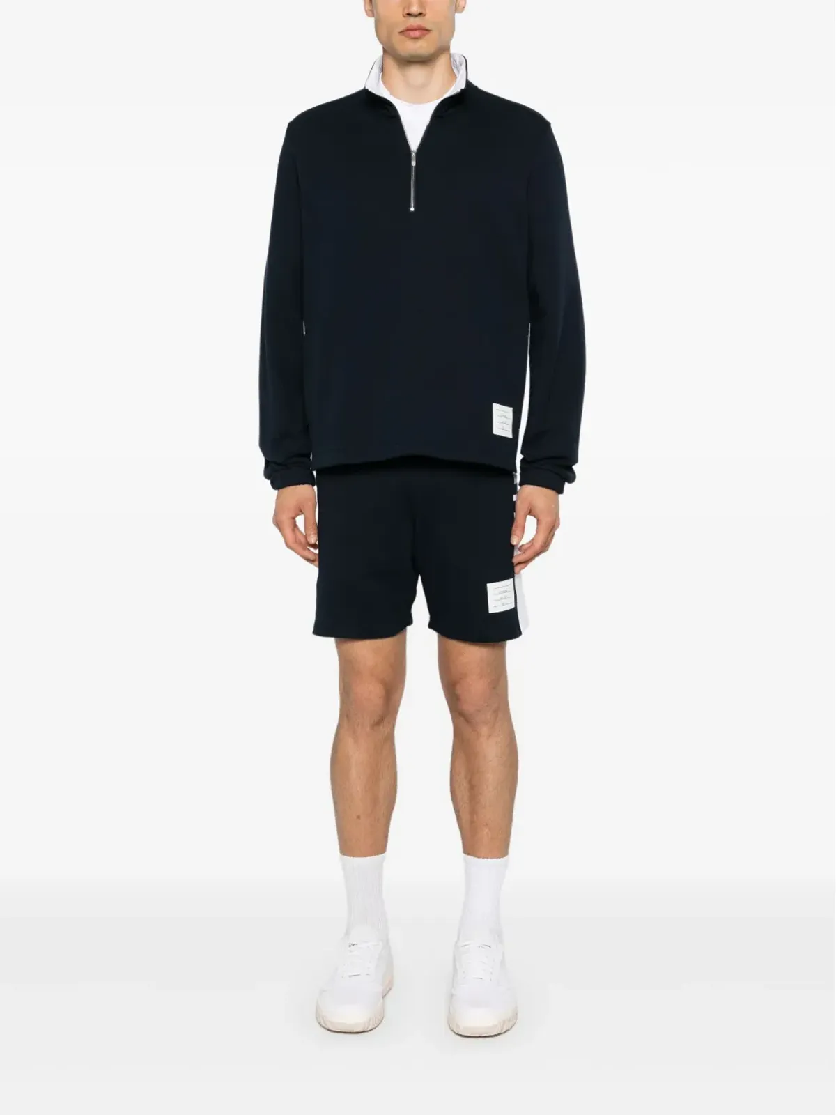 Thom Browne ファネルネック コットン スウェットシャツ - 画像2