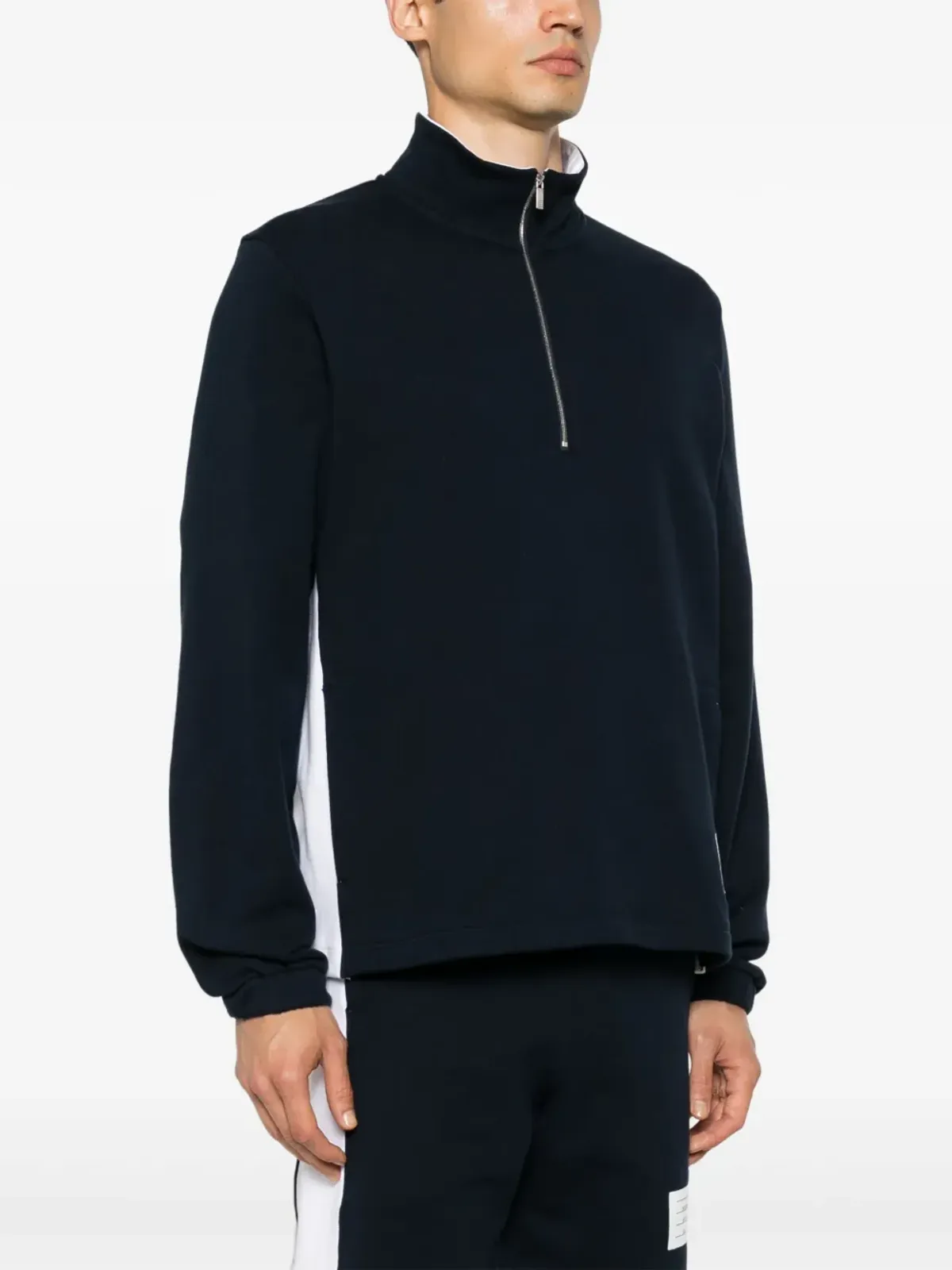 Thom Browne ファネルネック コットン スウェットシャツ - 画像3