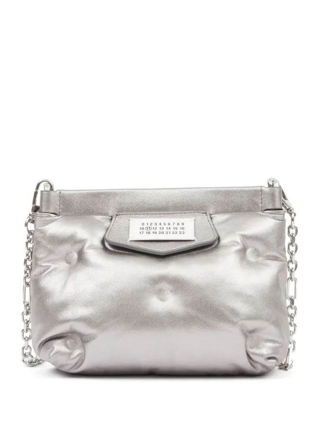 Maison Margiela Maison Margiela ミニ Glam Slam Red Carpet クラッチバッグ - Silverの商品画像