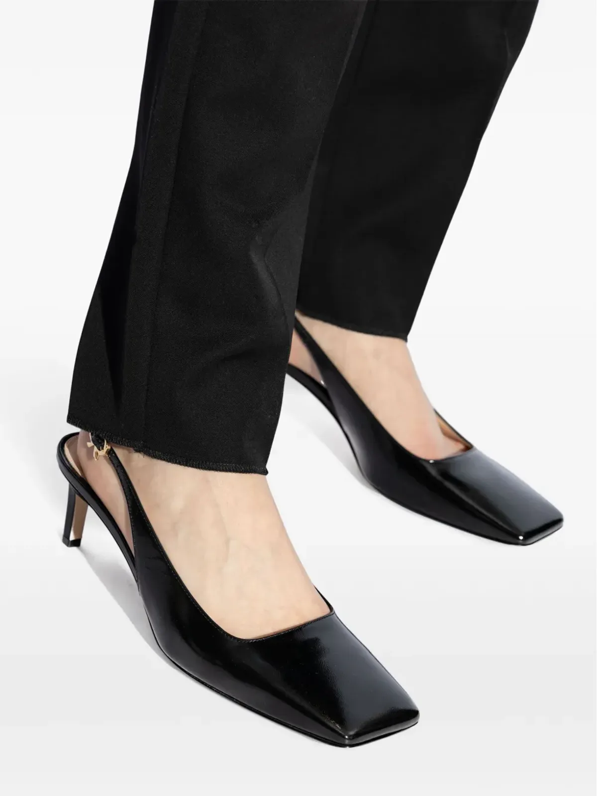 Gianvito Rossi Christina Sling 55mmパンプス ブラック - 画像5