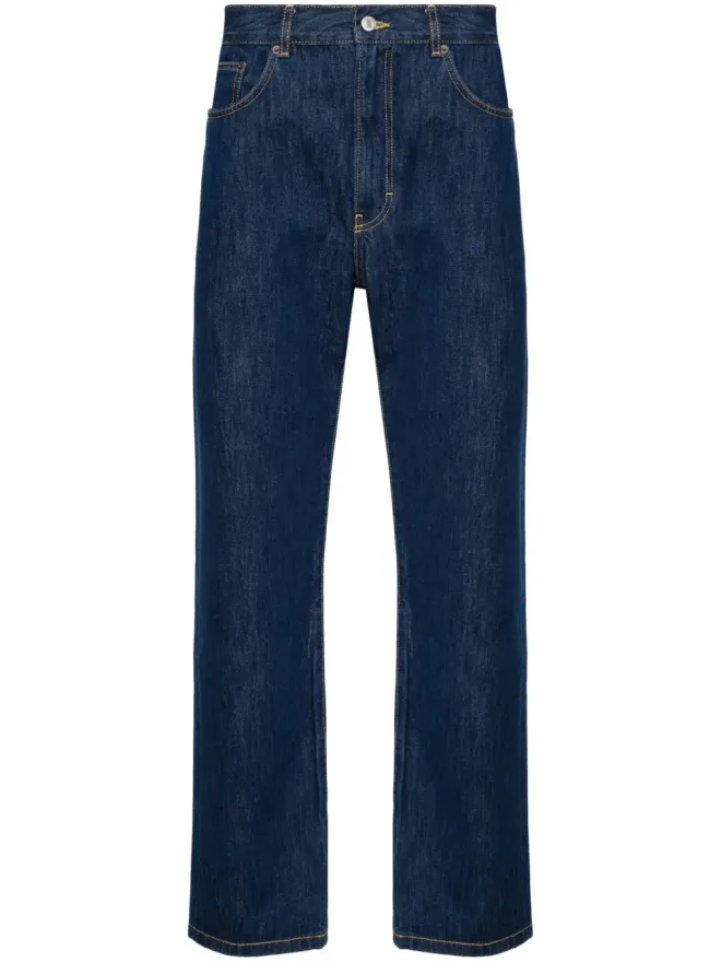 Jeanerica Jeanerica Vega mid-rise straight-leg jeans - Blueの商品画像