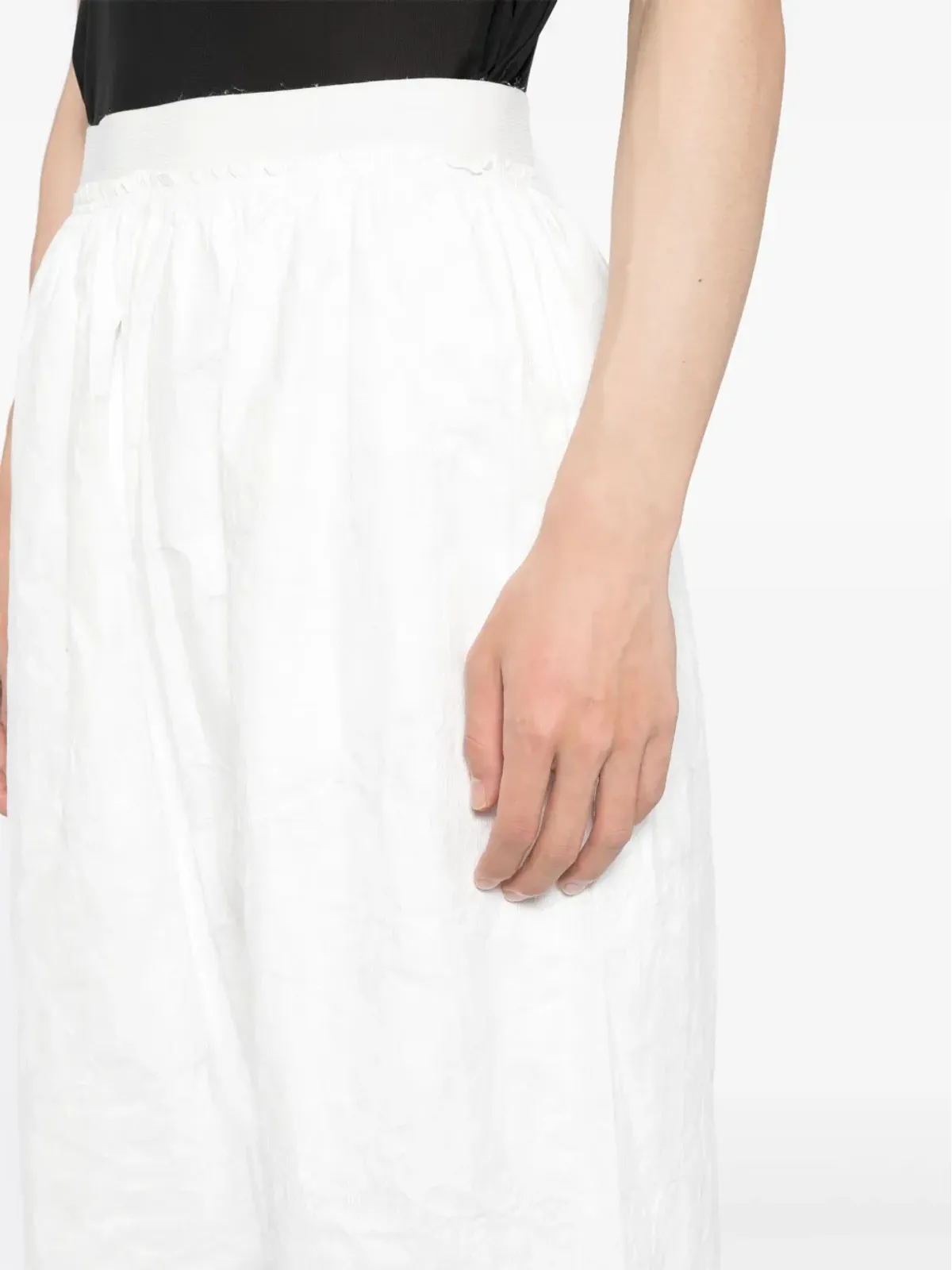Hed Mayner しわ加工のワイドパンツ - 画像5
