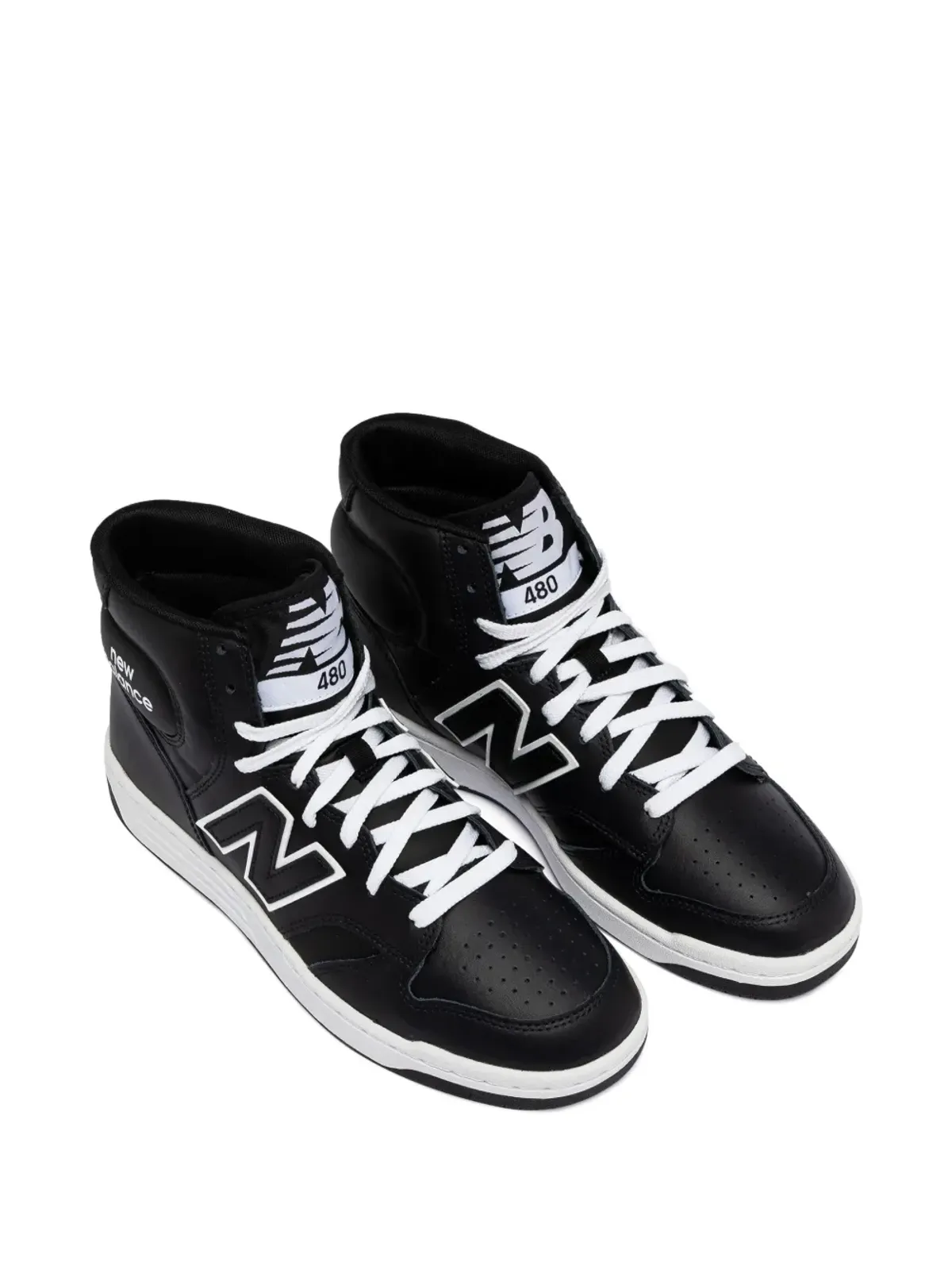 New Balance ハイトップスニーカー ブラック - 画像4