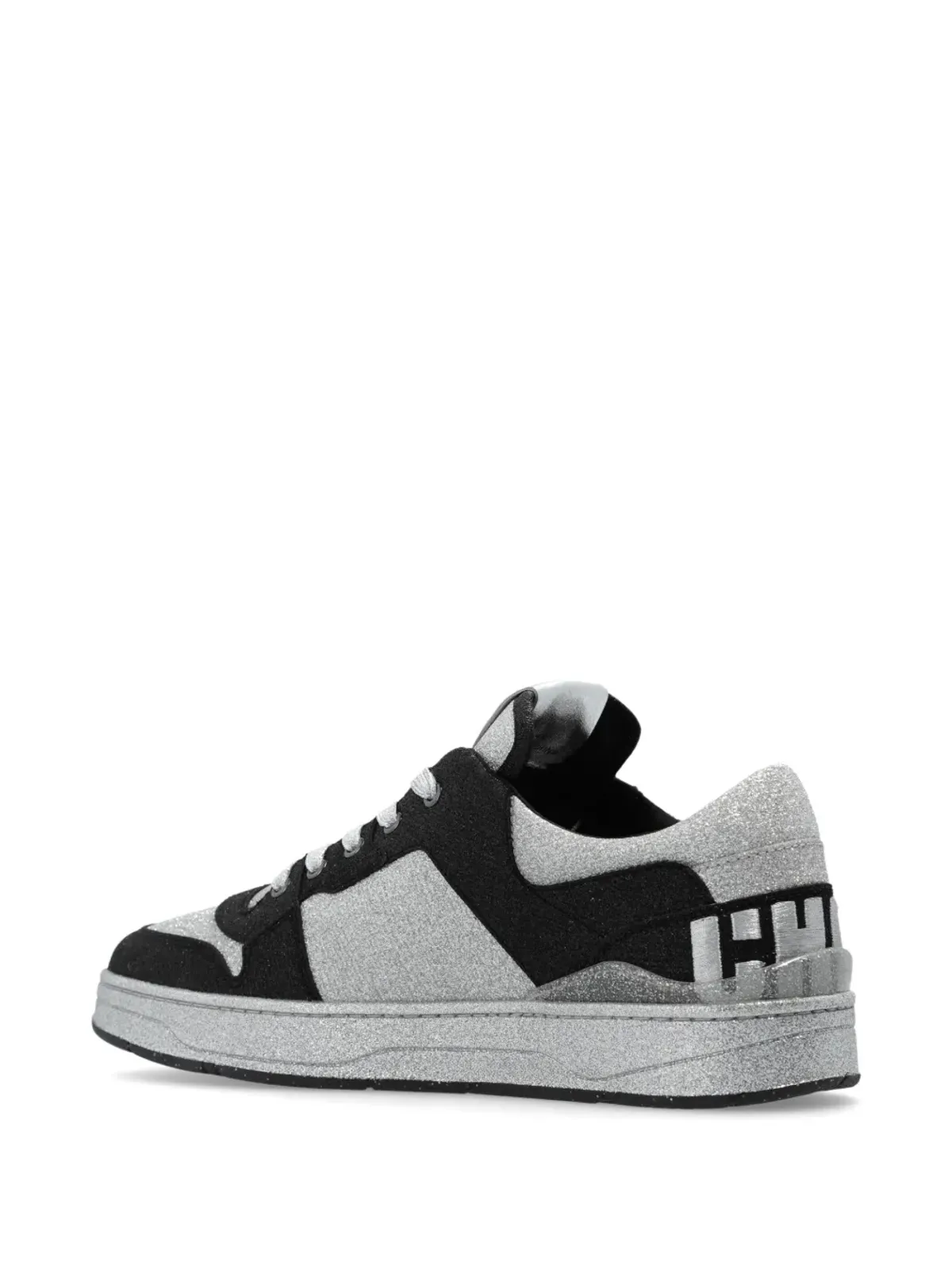 Jimmy Choo Florent ロゴパッチスニーカー - ブラック - 画像3