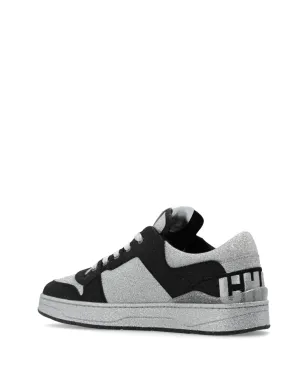 Jimmy Choo Florent ロゴパッチスニーカー - ブラック - サムネイル3