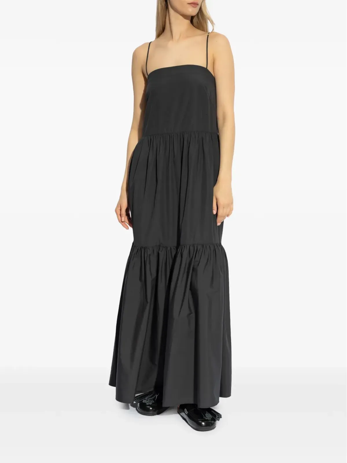 rag & bone Saige ポプリンコットン ドレス - ブラック - 画像3