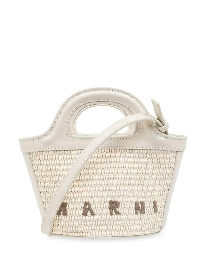 Marni Marni ミクロ Tropicalia ロゴ刺繍 トートバッグの商品画像