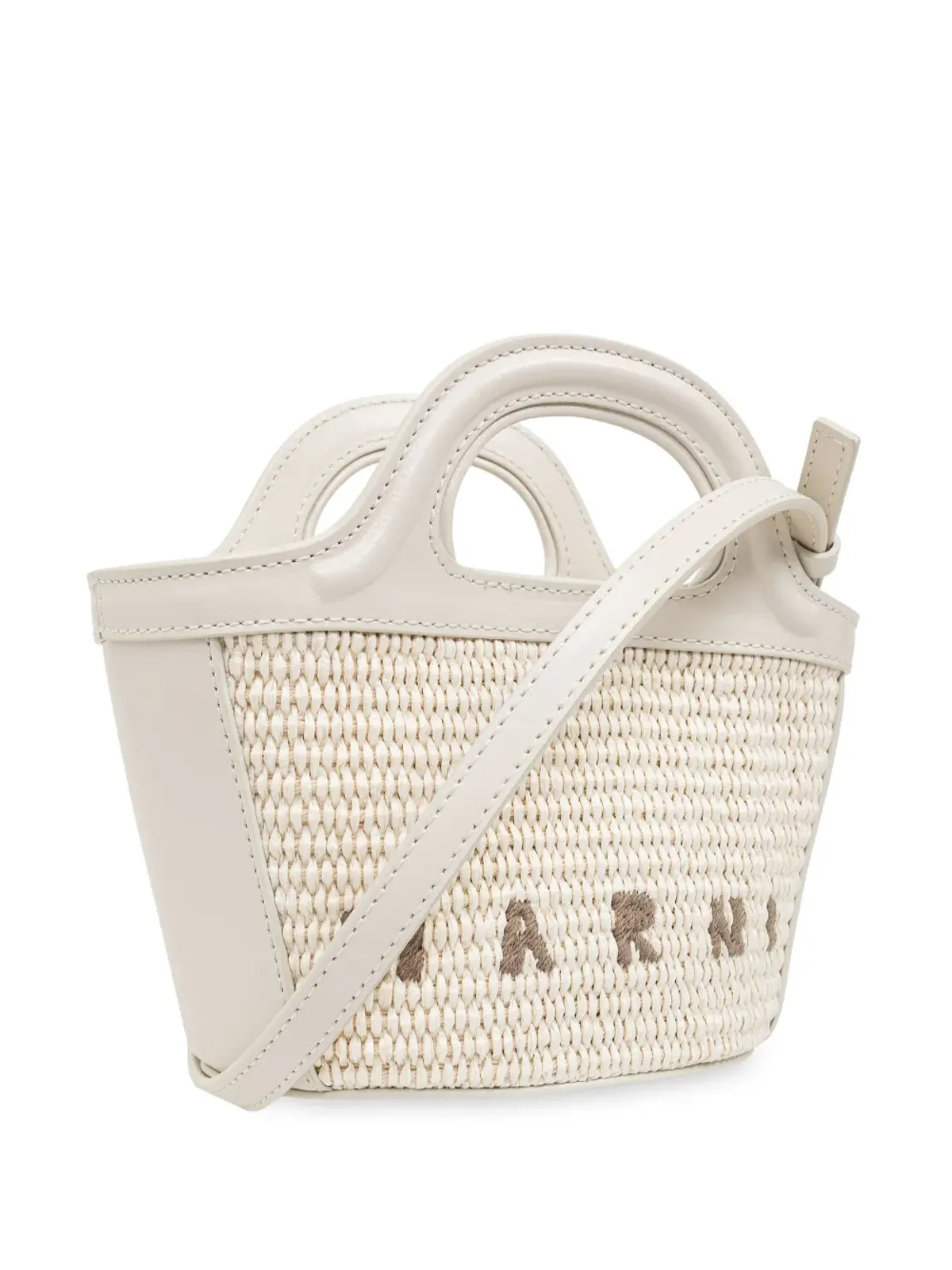 Marni ミクロ Tropicalia ロゴ刺繍 トートバッグ - 画像4