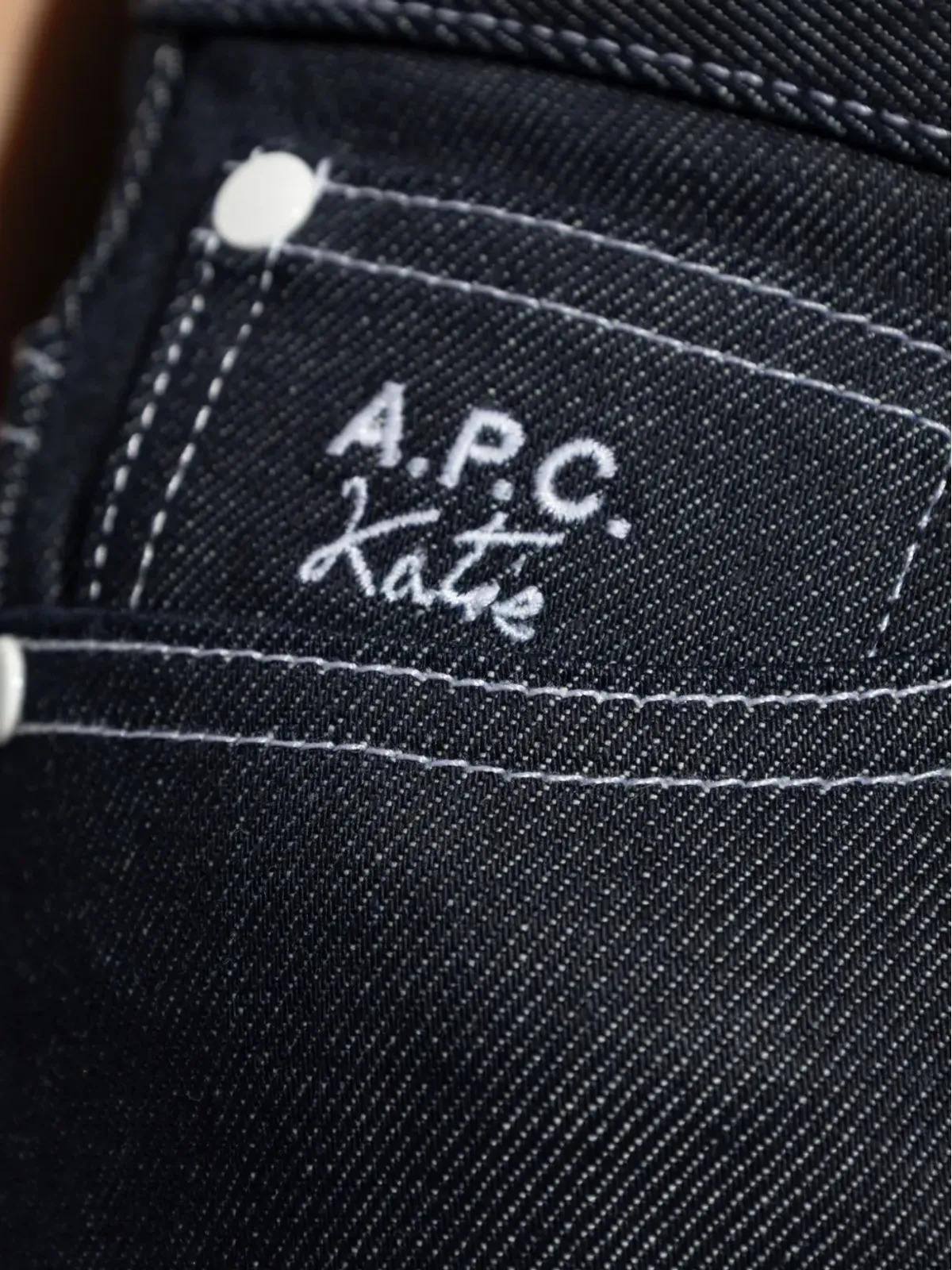 A.P.C. ケイティ・ホームズ ワイドレッグジーンズ ブルー - 画像5