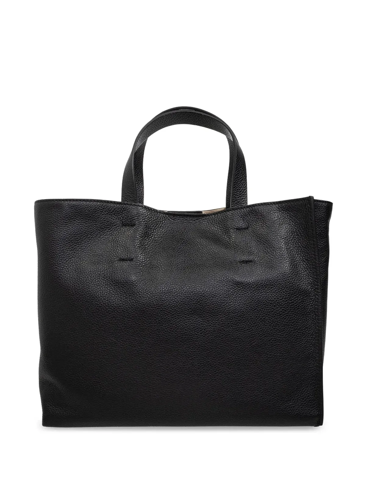 Marni ロゴプリント レザートートバッグ - ブラック - 画像3