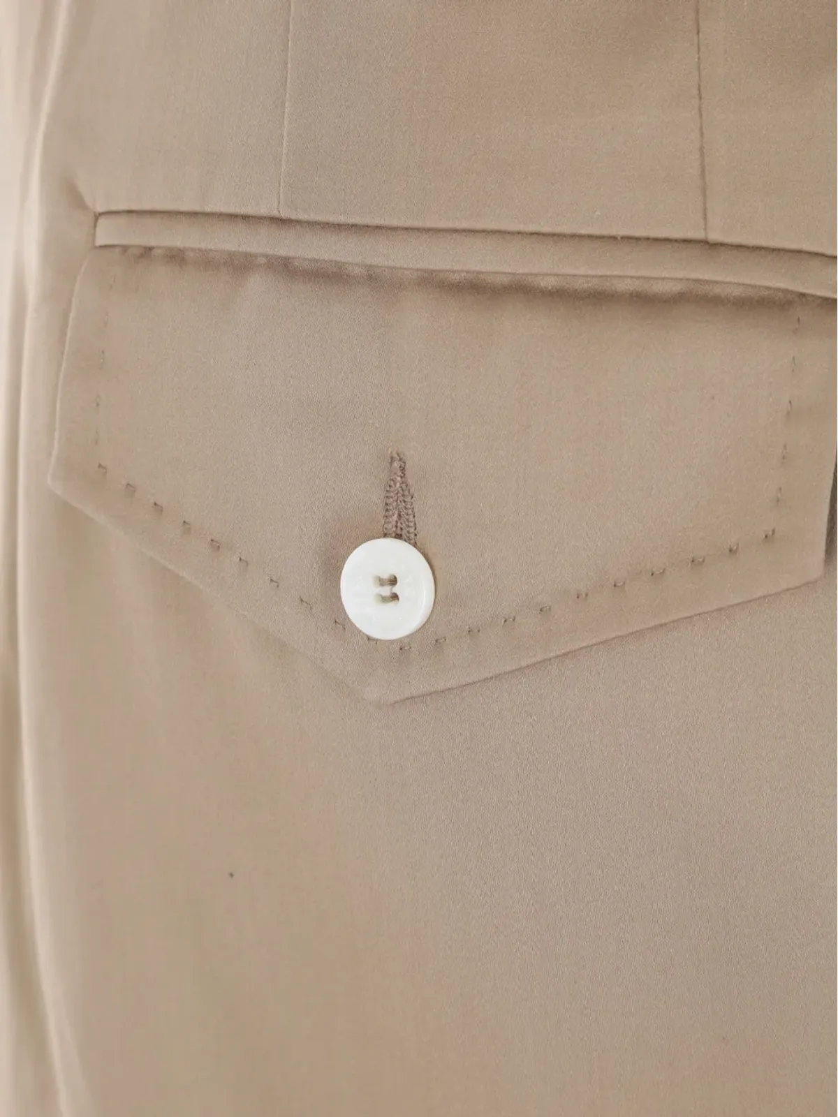 Setchu クロップドコットンカーゴパンツ - 画像4