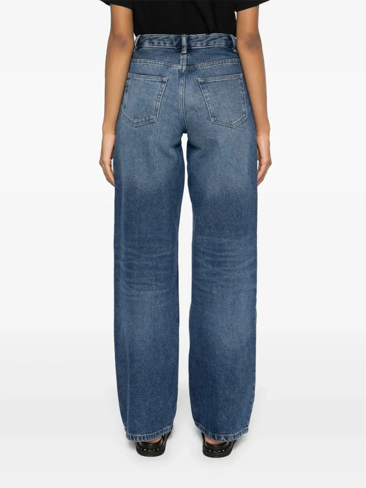 A.P.C. Elizabeth ミッドライズストレートジーンズ ブルー - 画像4