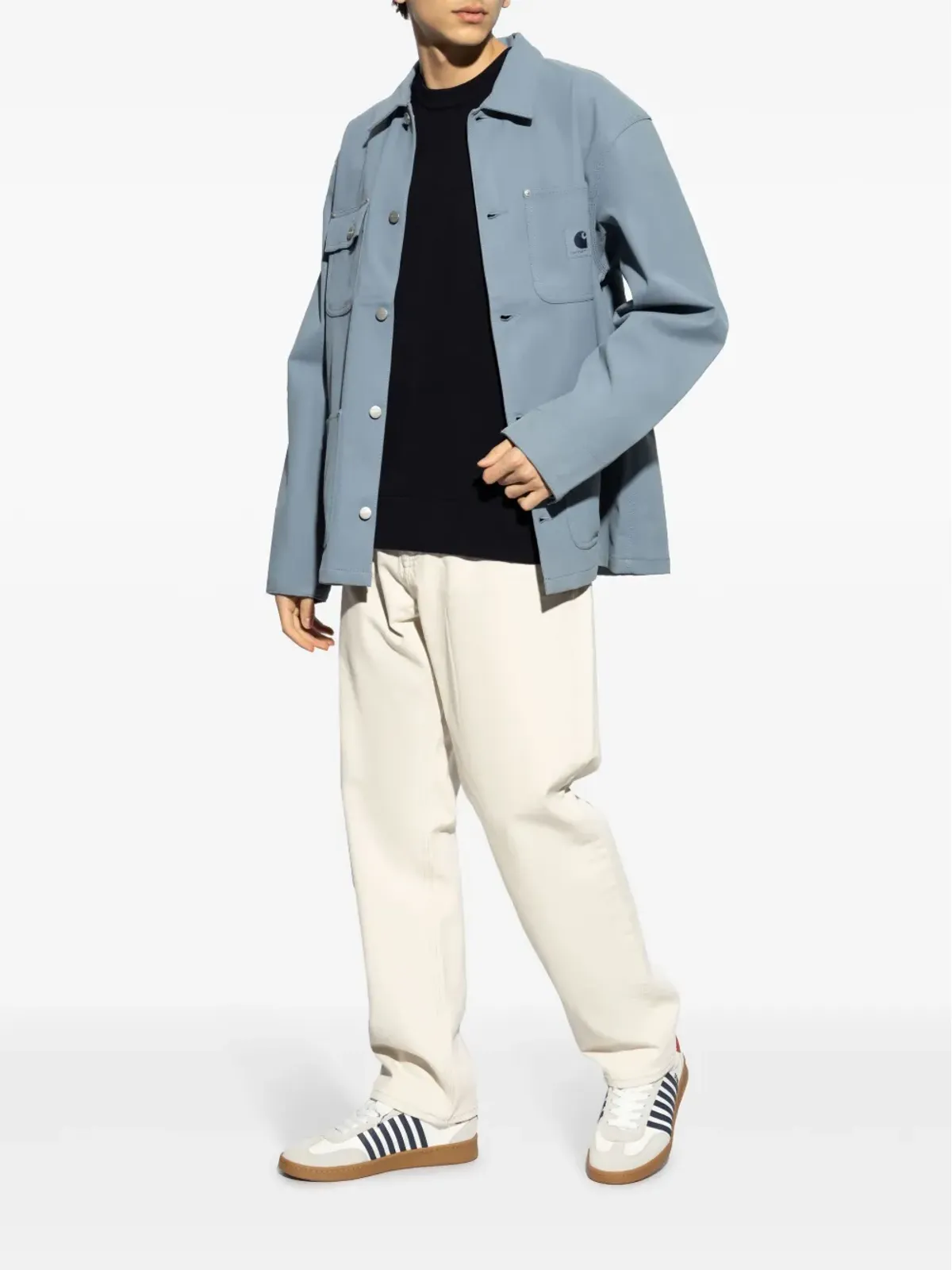 Stone Island コンパスモチーフ ウール スウェットシャツ - ブルー - 画像2