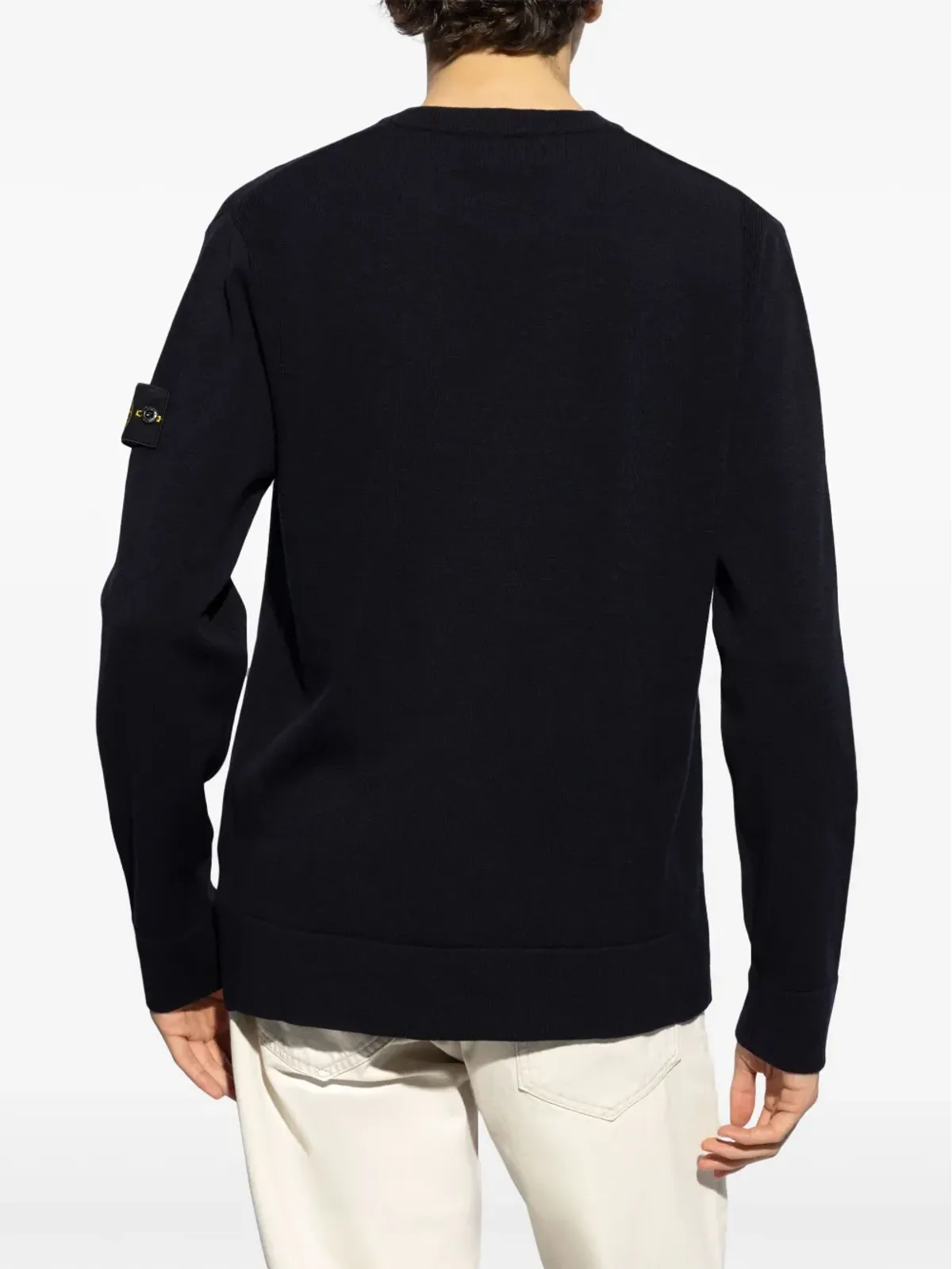 Stone Island コンパスモチーフ ウール スウェットシャツ - ブルー - 画像4