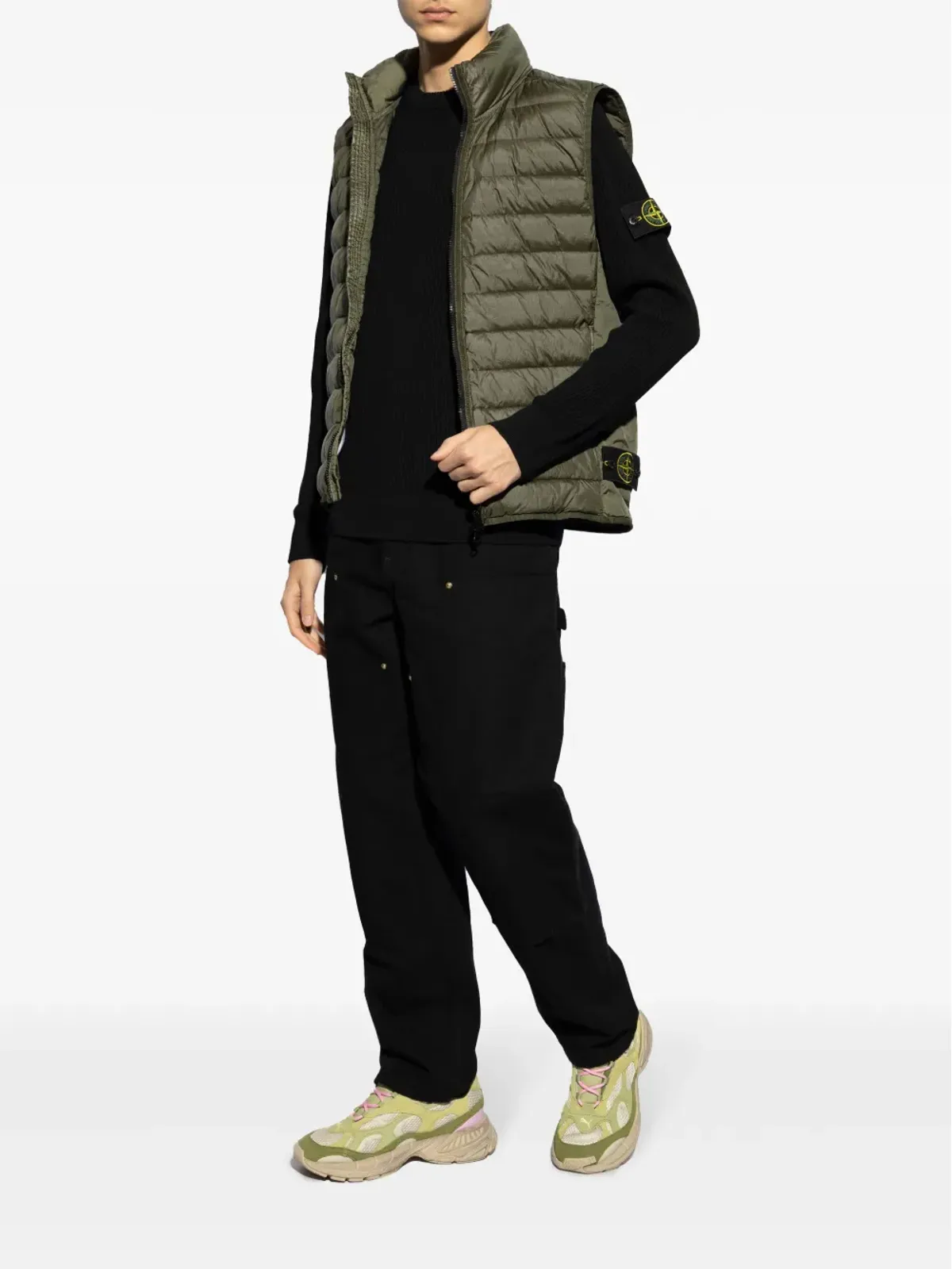 Stone Island Compassモチーフ ウール ジャンパー - ブラック - 画像2
