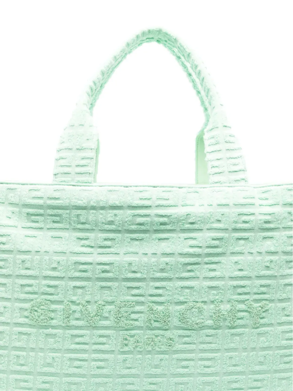 Givenchy 4G タオル地風トートバッグ グリーン - 画像4