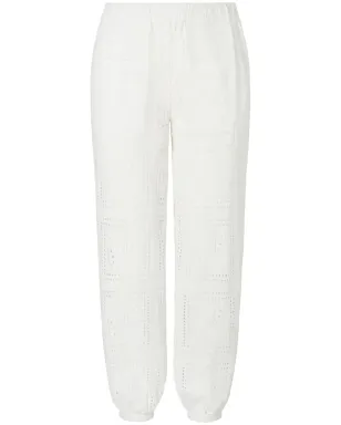 Tory Burch アイレットパンツ - ホワイト - サムネイル1
