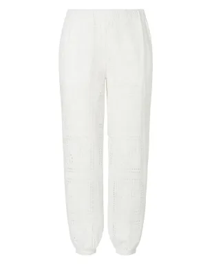 Tory Burch アイレットパンツ - ホワイト - サムネイル2