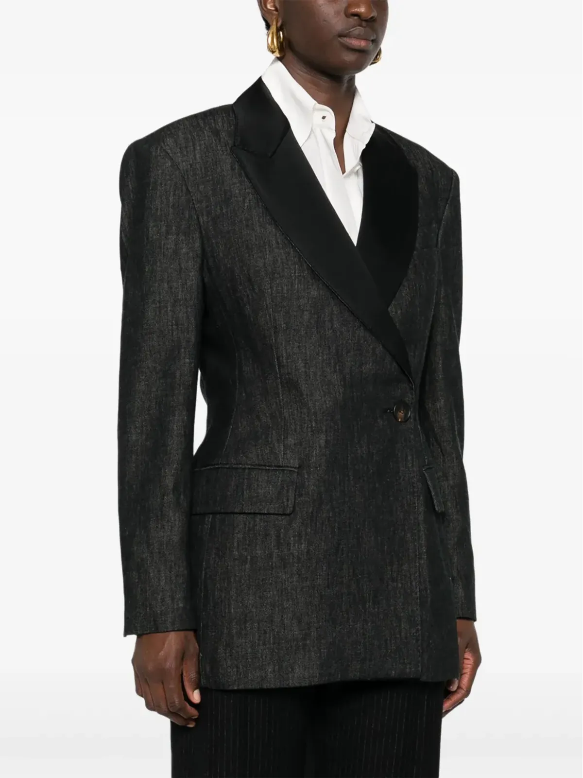 Brunello Cucinelli ダブルブレスト デニム ブレザー - 画像3