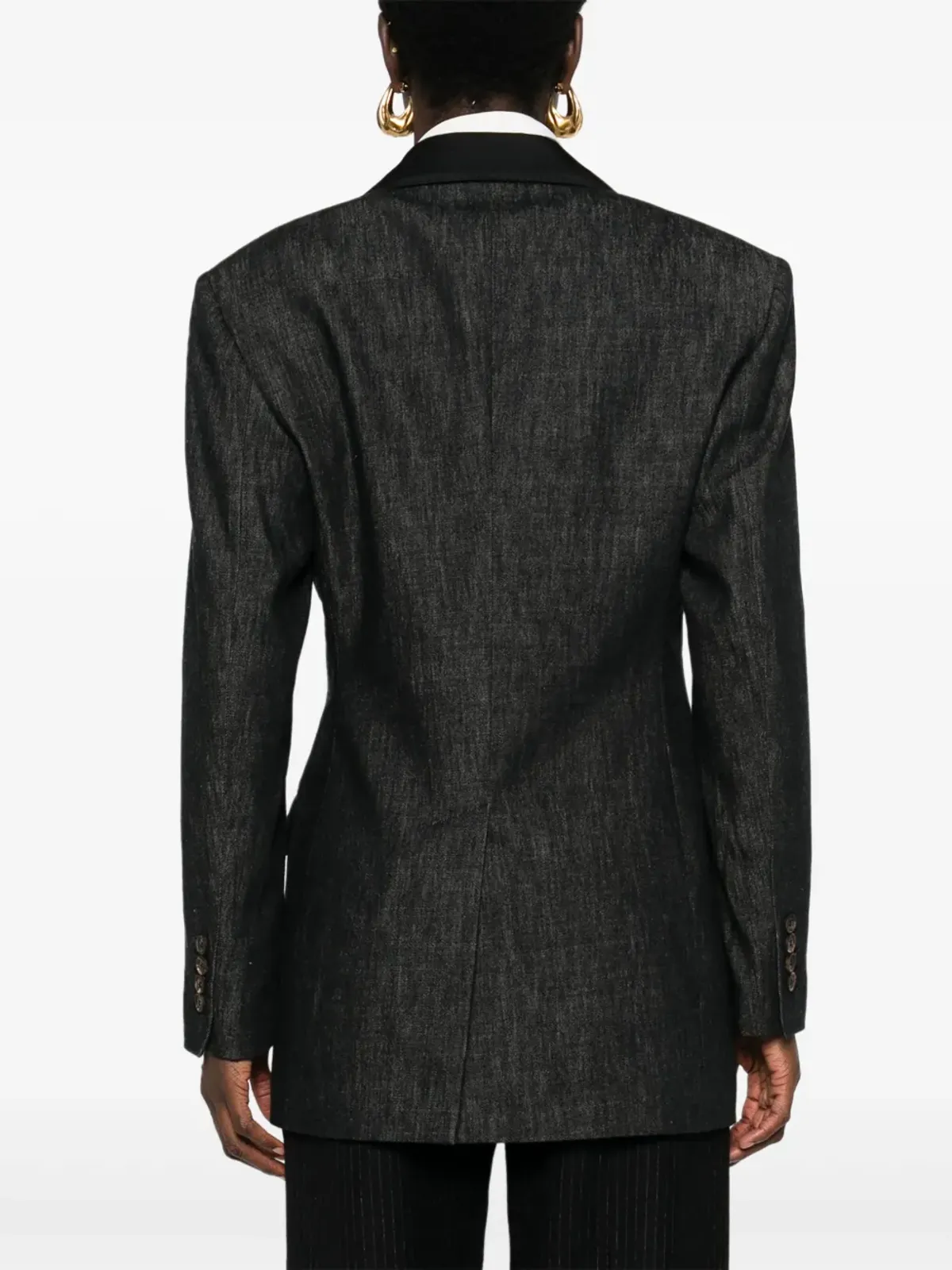 Brunello Cucinelli ダブルブレスト デニム ブレザー - 画像4