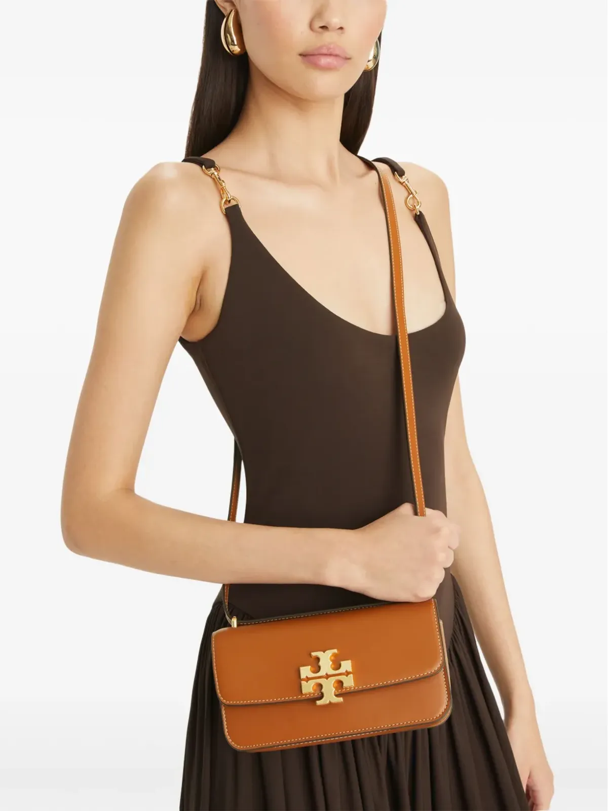 Tory Burch エレノア E/W コンバーチブル ショルダーバッグ - ブラウン - 画像2