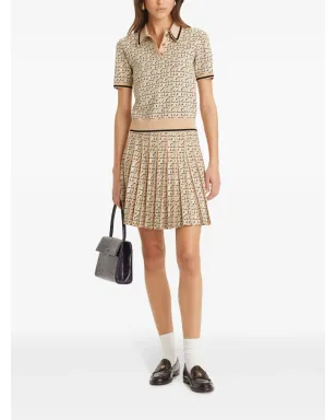 Tory Burch monogram jacquard polo top - サムネイル2