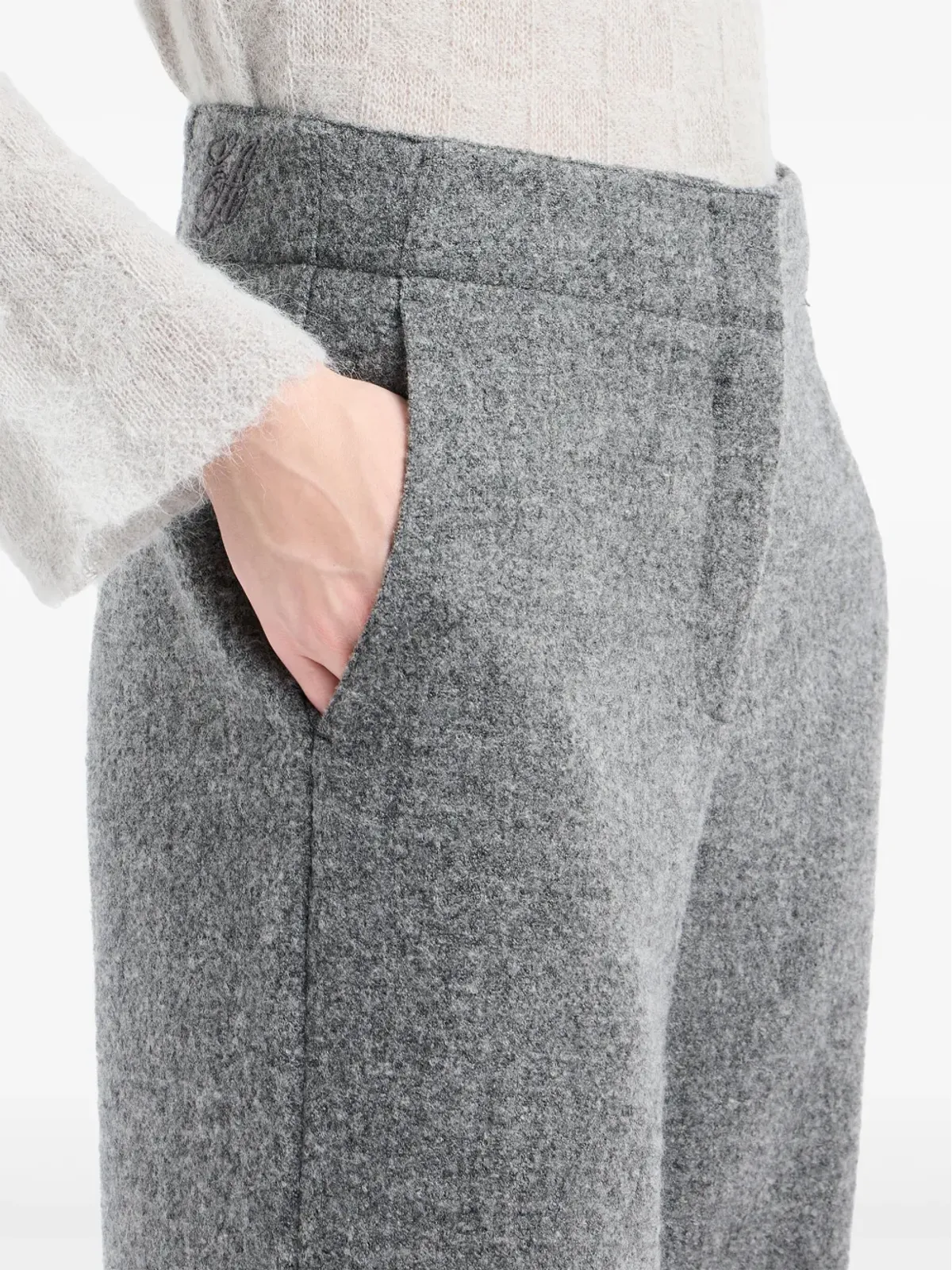 Emporio Armani 高腰テーパードパンツ - 画像4
