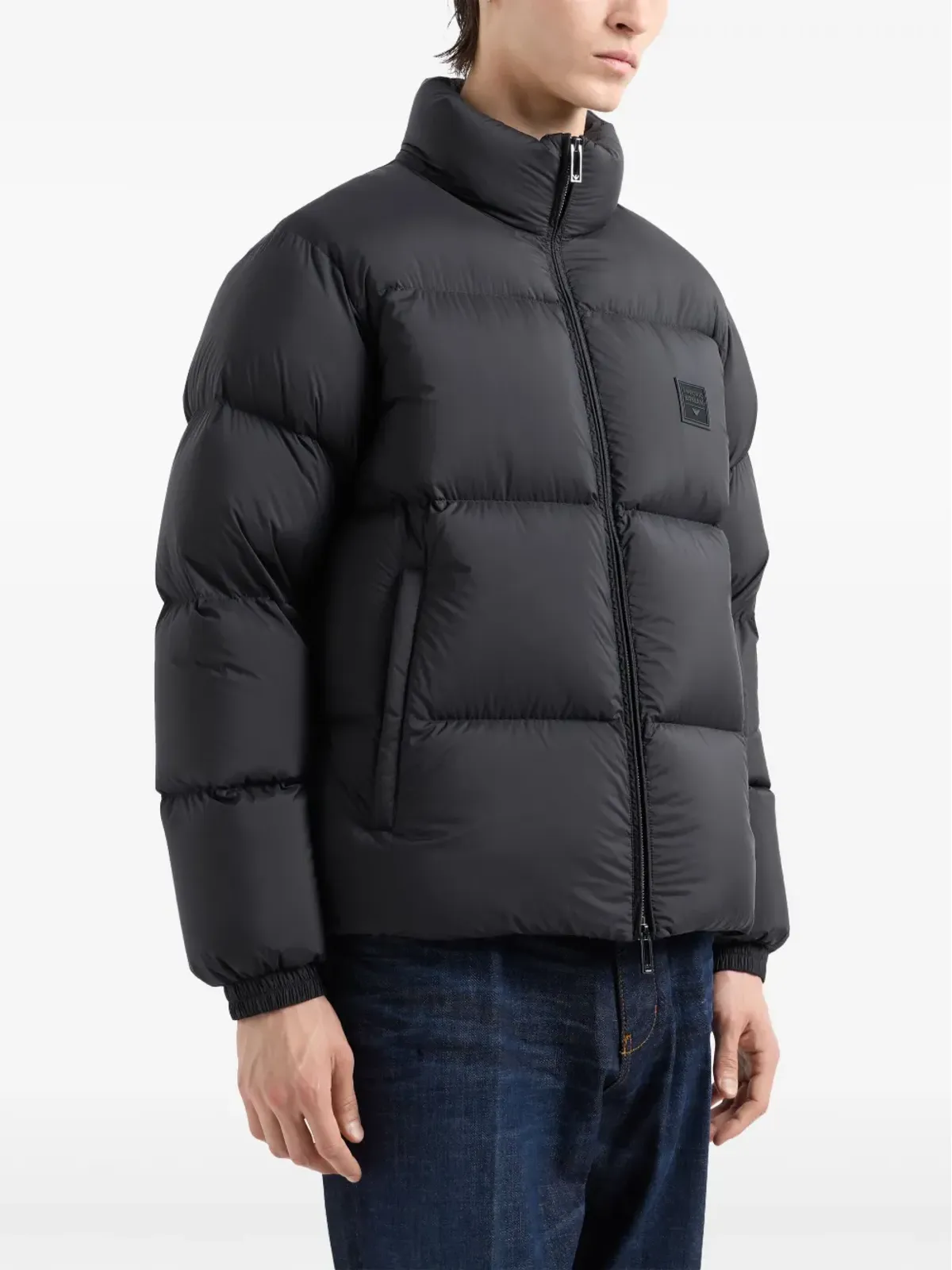 Emporio Armani ロゴパッチ付き ダウンジャケット - 画像2