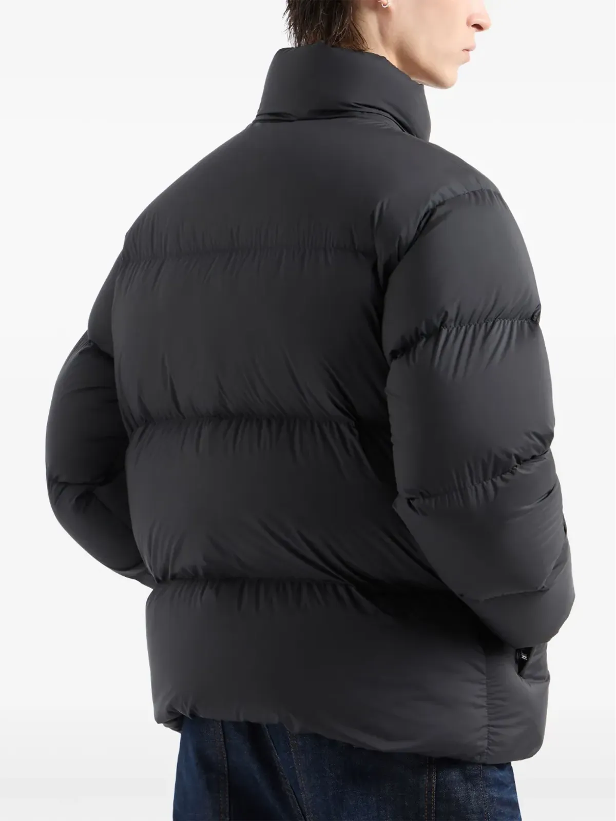 Emporio Armani ロゴパッチ付き ダウンジャケット - 画像3
